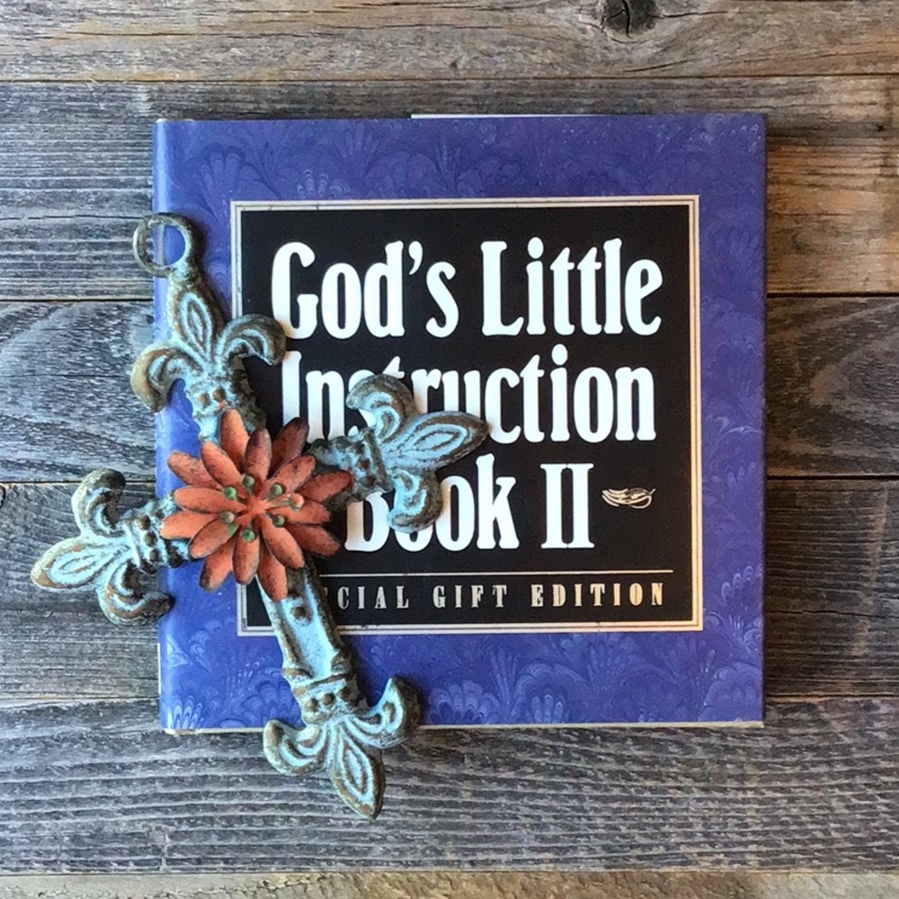 Inspirational Religious Book & Cross Bundle